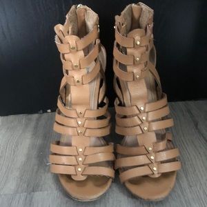 Steve Madden caged block heels